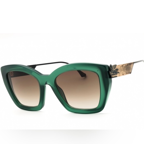 💚 ETRO 0039/G/S Green Oversized Sunglasses – NWT